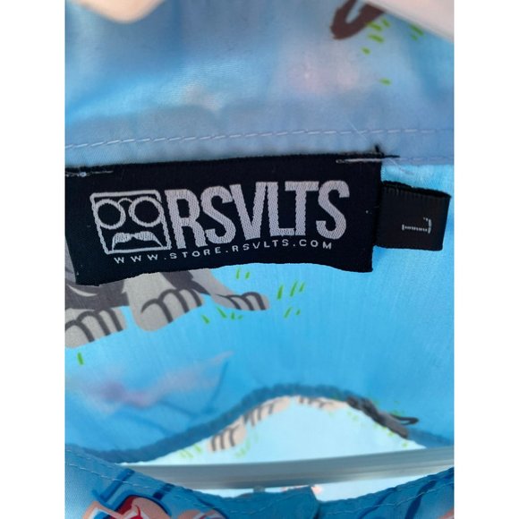 RSVLTS The Roosevelts Dare Mighty Things Sandlot Hercules Beast Large Camp Shirt - Picture 6 of 6